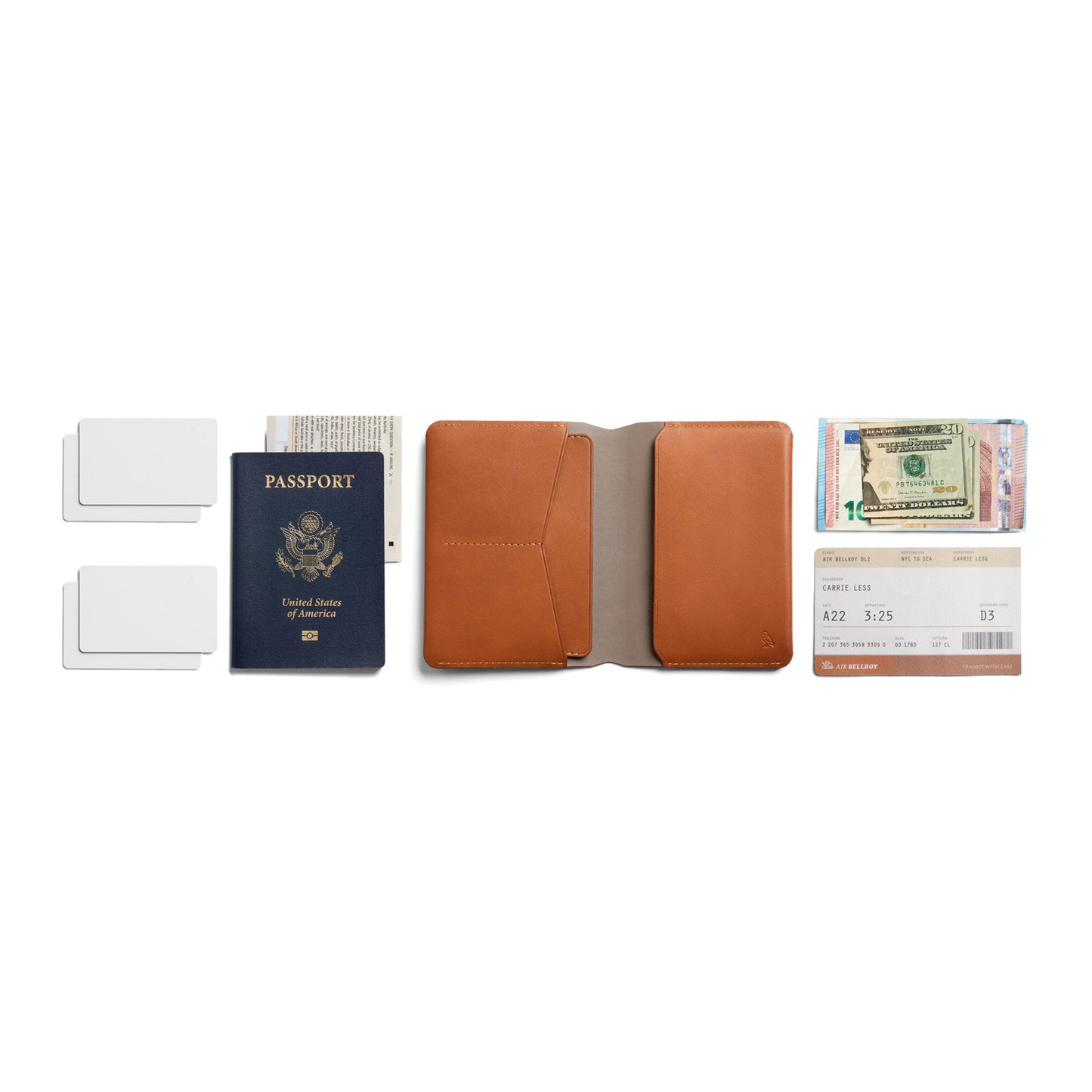 Bellroy Passport Cover, Caramel