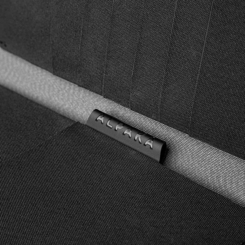 ALPAKA Zip Passport Wallet Axogrid 300D, Black