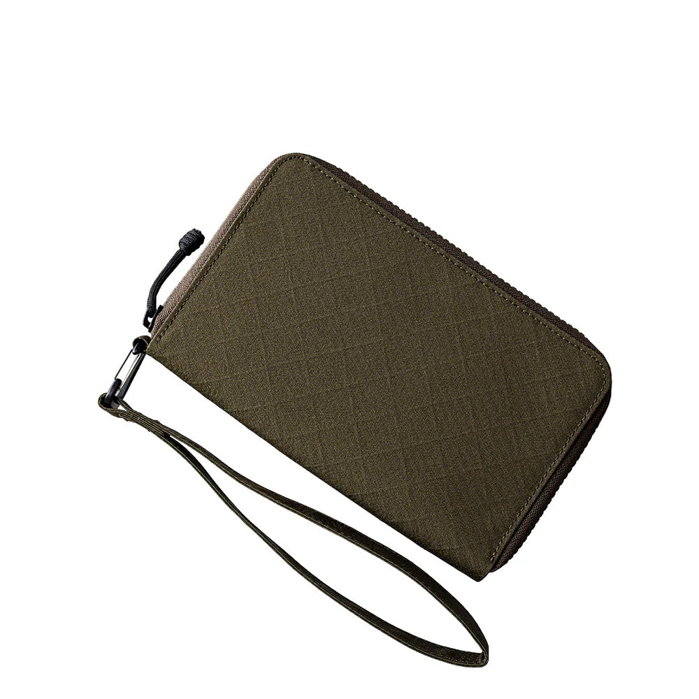 ALPAKA Zip Passport Wallet Axogrid 300D, Army Green