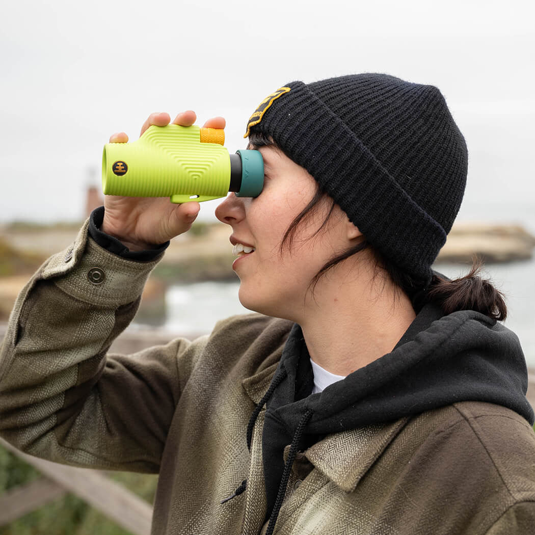 Nocs Provisions Inspector Monocular Zoom Tube 8x32, Chartreuse Green