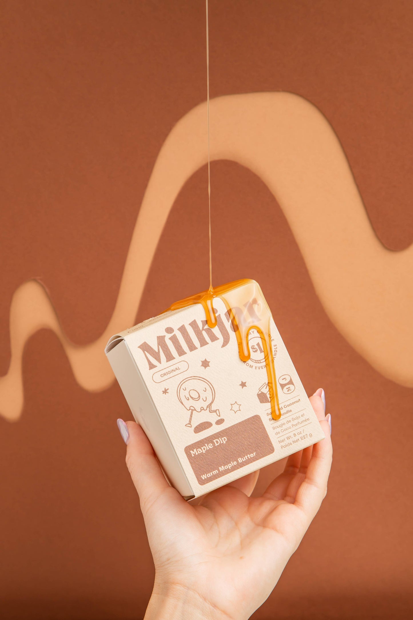 Milk Jar Candle Co. Maple Dip - Warm Maple Butter Coconut Soy, 8oz