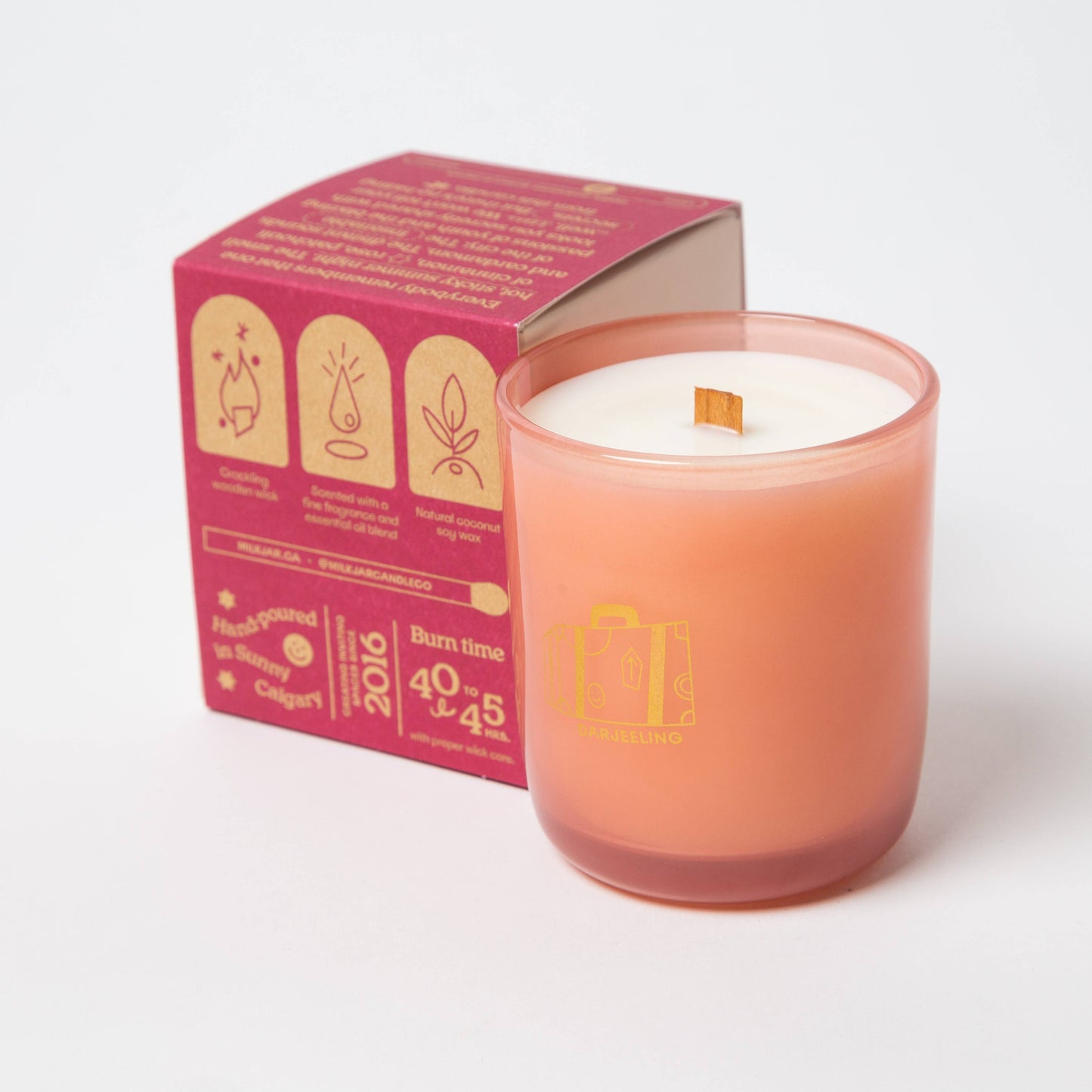Milk Jar Candle Co. Darjeeling - Patchouli & Santal Coconut Soy, 8oz