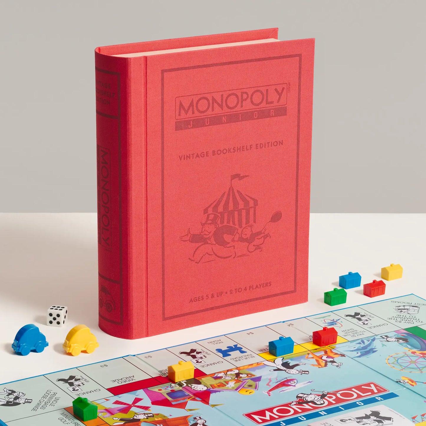 WS Game Company Vintage Bookshelf Edition, Monopoly Junior