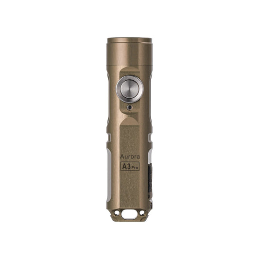 RovyVon Aurora A3 Pro Aluminum Keychain Flashlight 6500K, Desert Tan