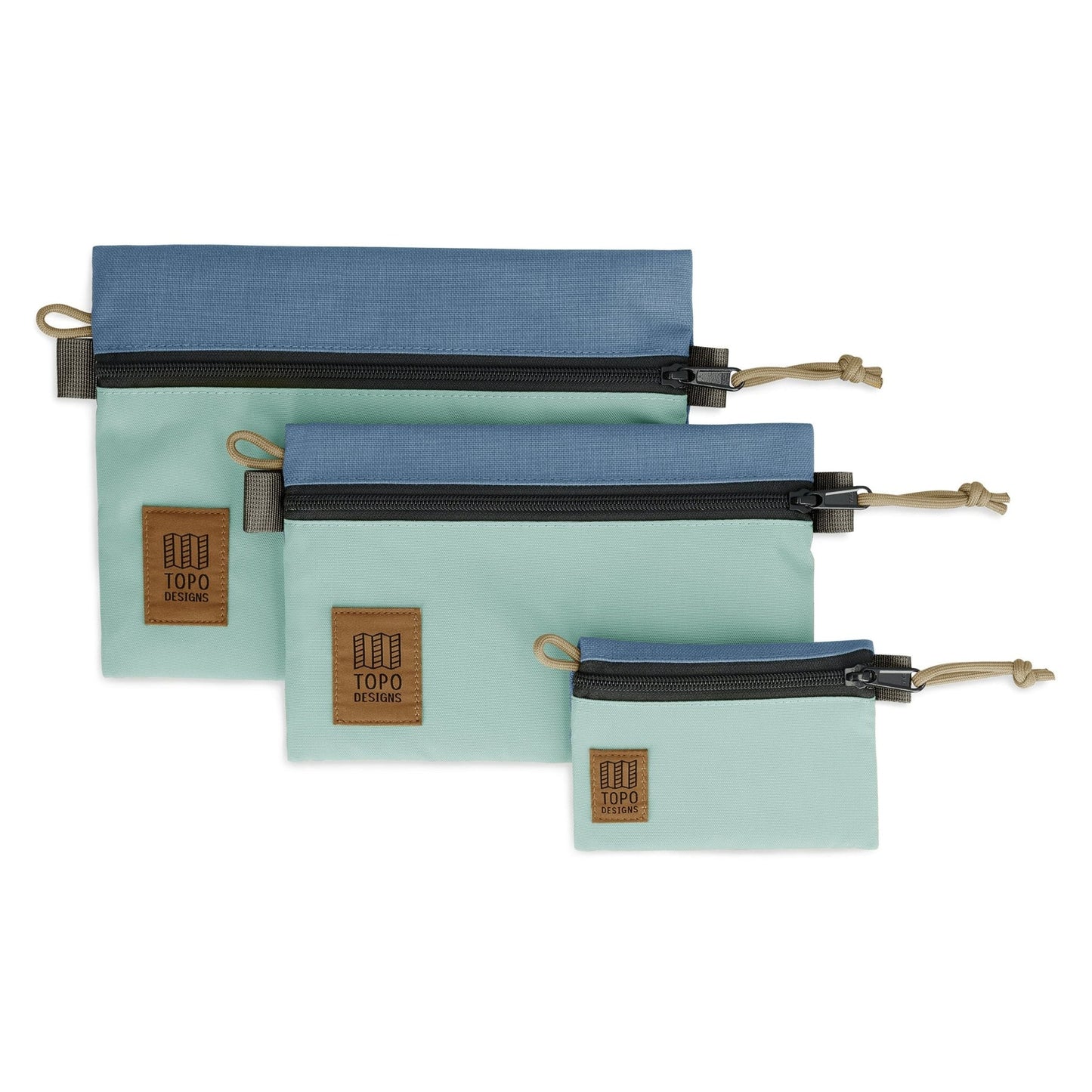 Topo Designs Accessory Bag Micro, Stone Blue / Ash Green