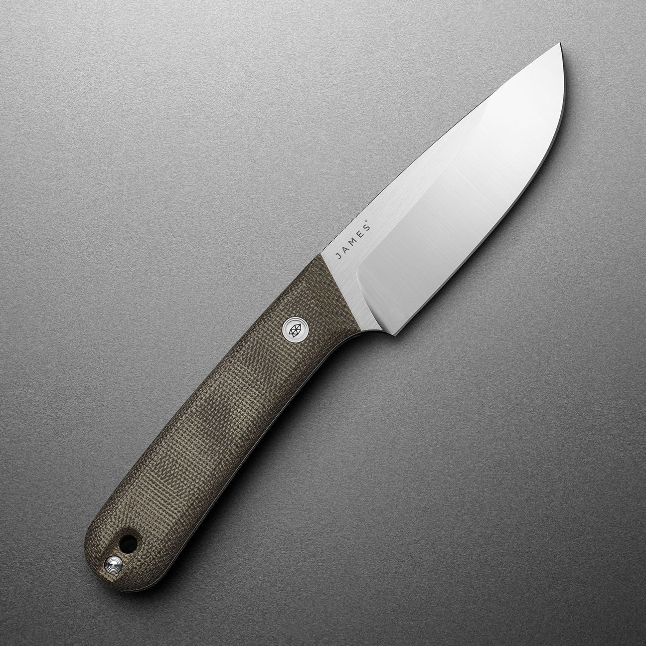 The James Brand The Hell Gap, OD Green Micarta / Stainless