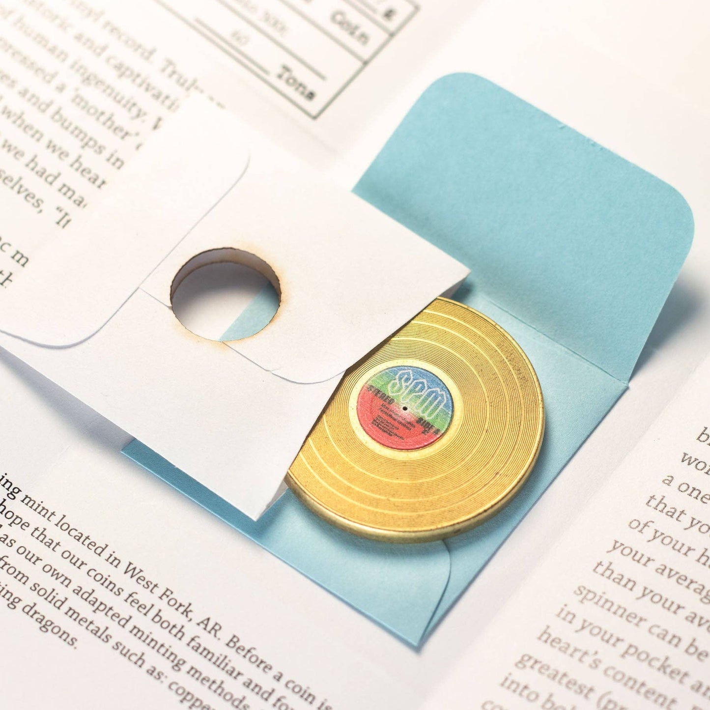 Shire Post Mint Record Spinner, Brass
