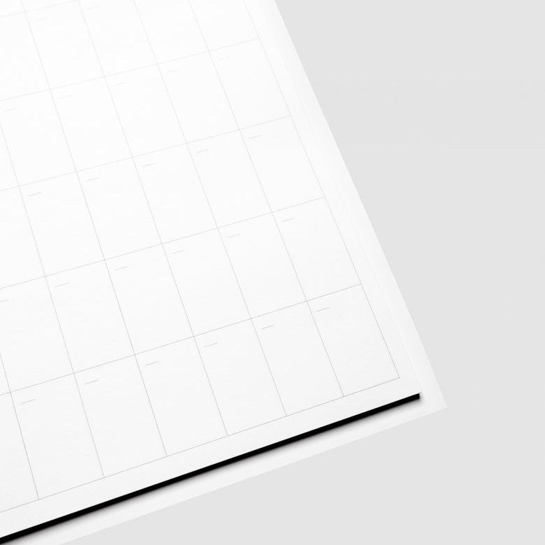 Cloth & Paper Large Sticky Note Set Monthly Overview, CP Petite