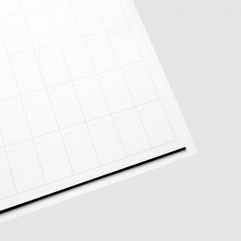 Cloth & Paper Large Sticky Note Set Monthly Overview, HP Classic