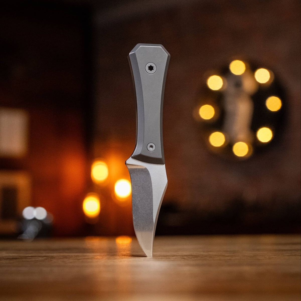 Big i Design AUX MFG Ti Pocket Bowie Fixed Blade