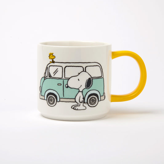 Magpie Peanuts Mug, Happy Camper