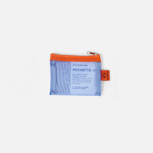 Papier Tigre Mesh Pocket XS, Peach Cobalt