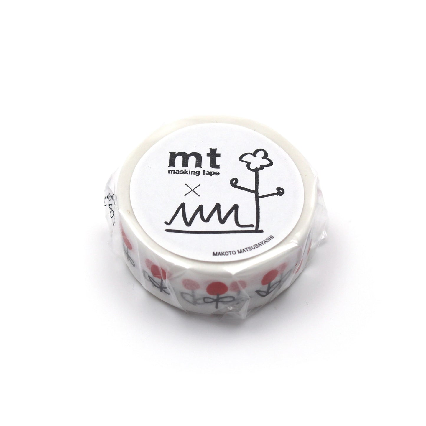 Mt masking tape Mt x Makoto Matsubayashi 15mm Washi Tape, Black Cat