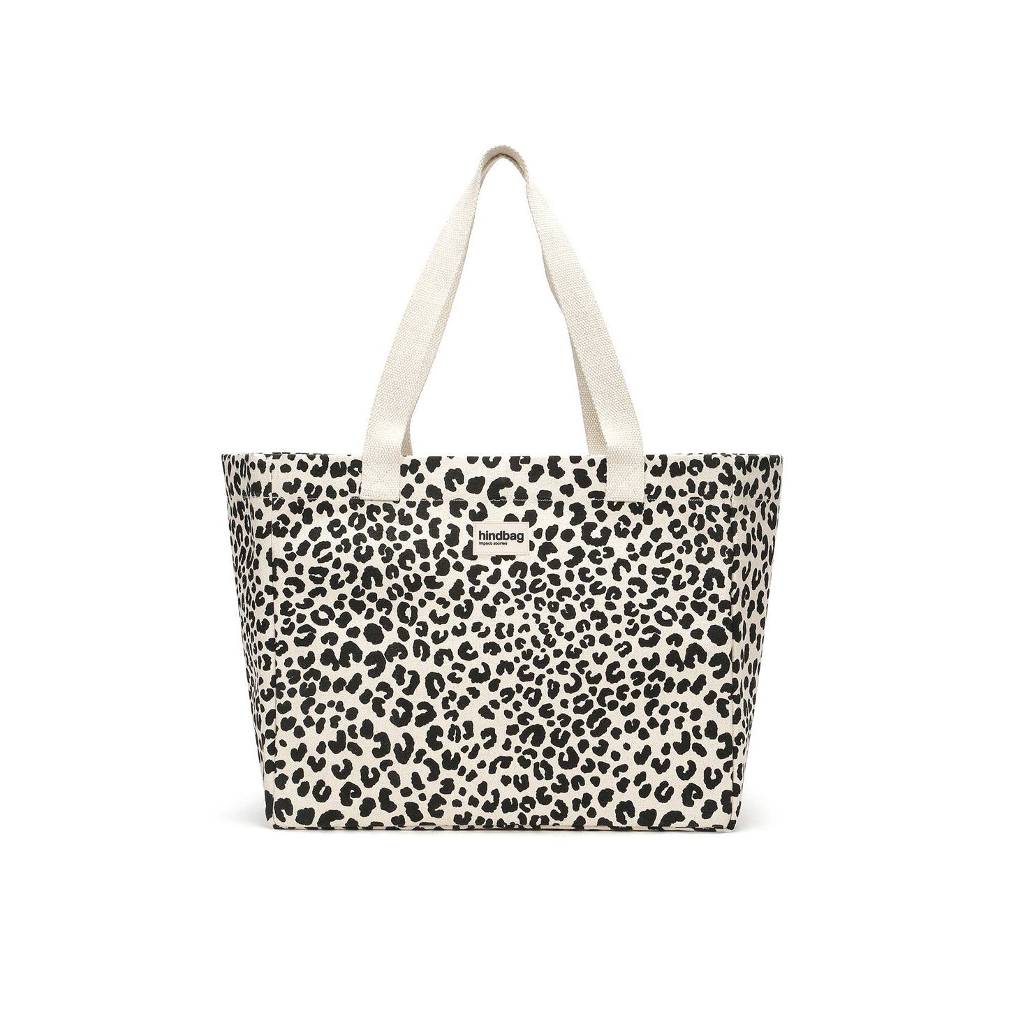 Hindbag Claude tote bag, Leopard Off-white