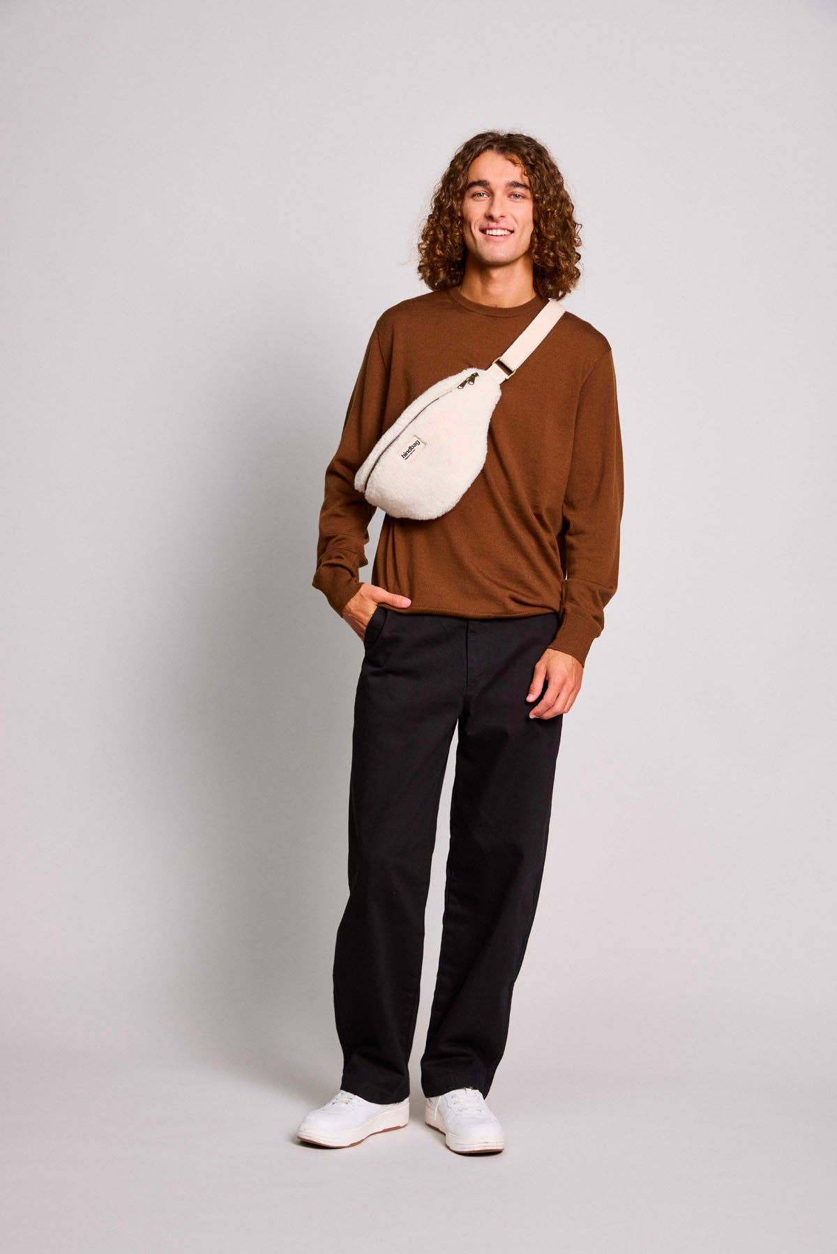 Hindbag Olivia Teddy Fanny Pack, Arctic White