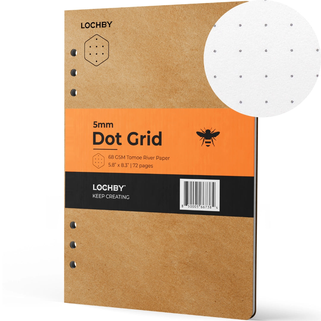 Lochby A5 Binder Refill (1-pack), Dot Grid