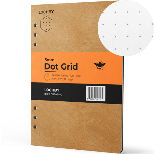 Lochby A5 Binder Refill (1-pack), Dot Grid