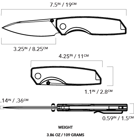 Big i Design Ti Manu Pocket Knife
