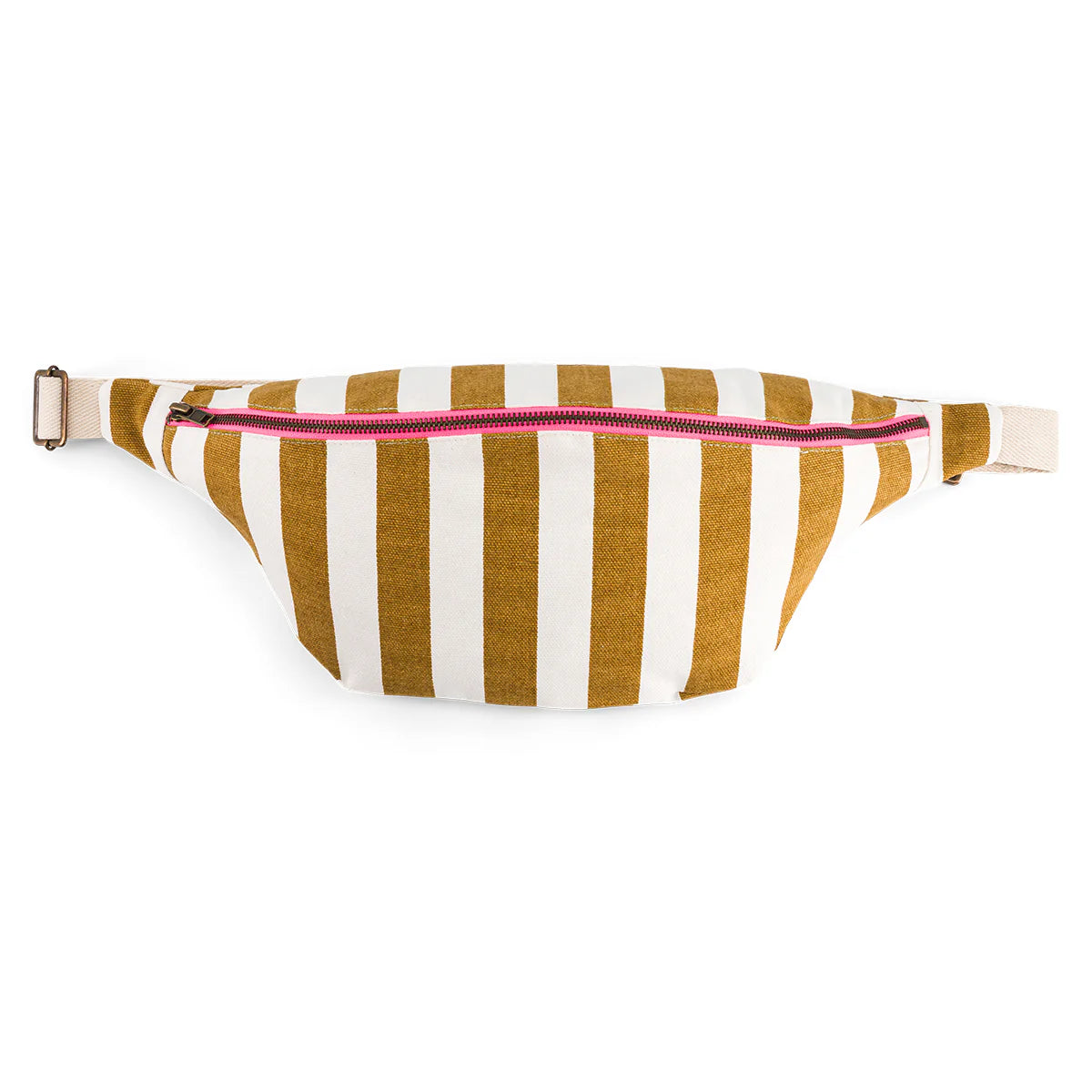 Rose in April Bum Bag Stripes, Caramel