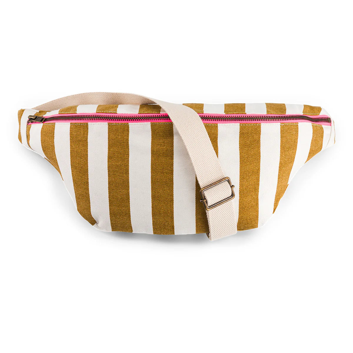 Rose in April Bum Bag Stripes, Caramel
