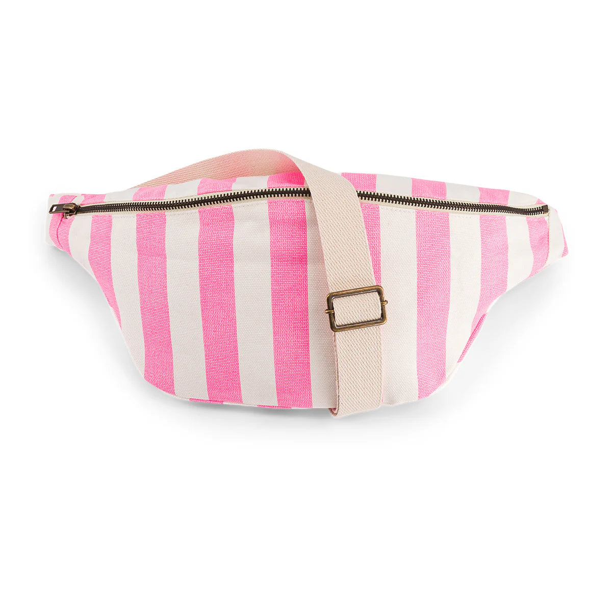 Rose in April Bum Bag Stripes, Neon pink