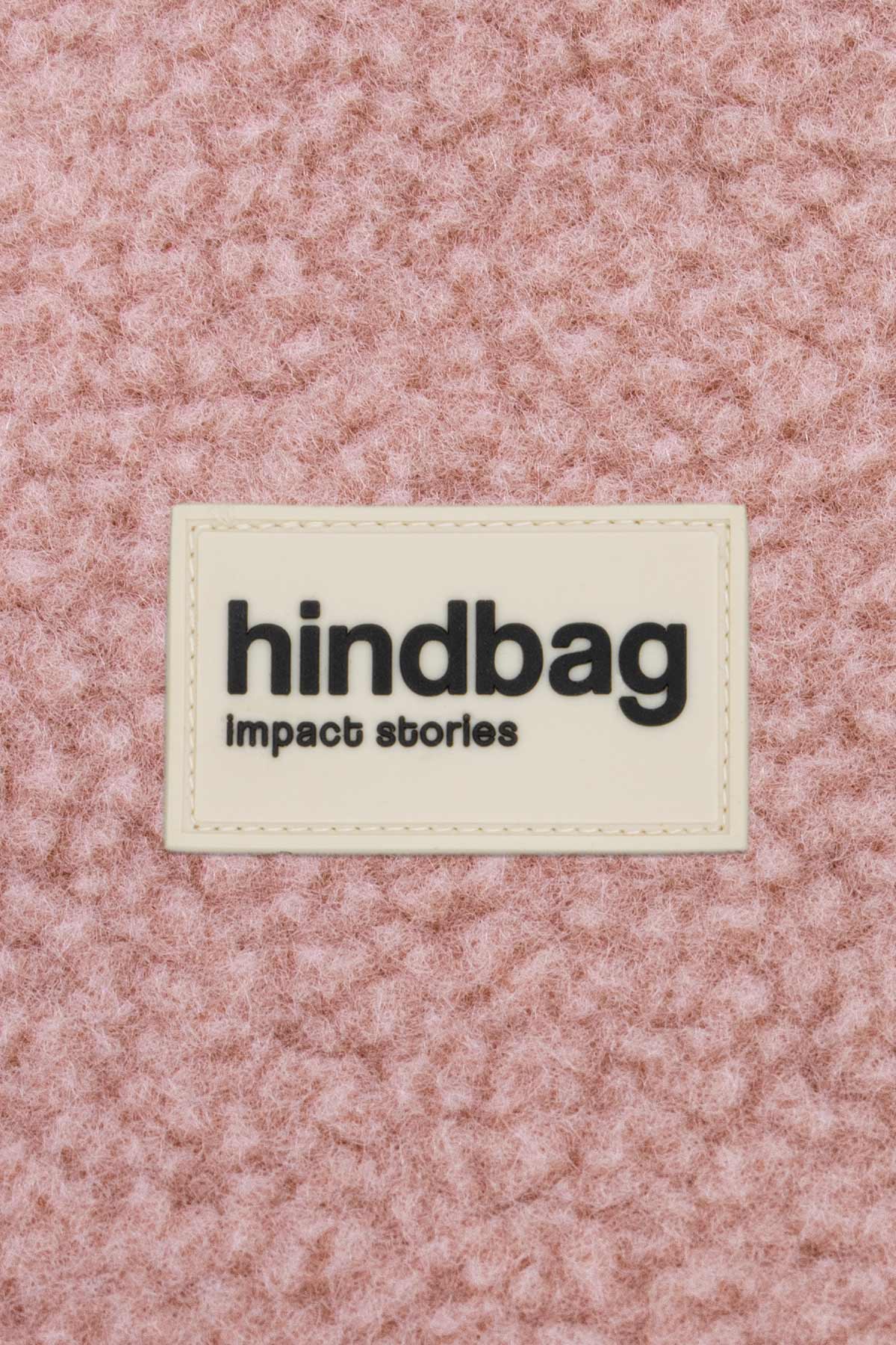Hindbag Lili Teddy Coin Purse, Powder Pink