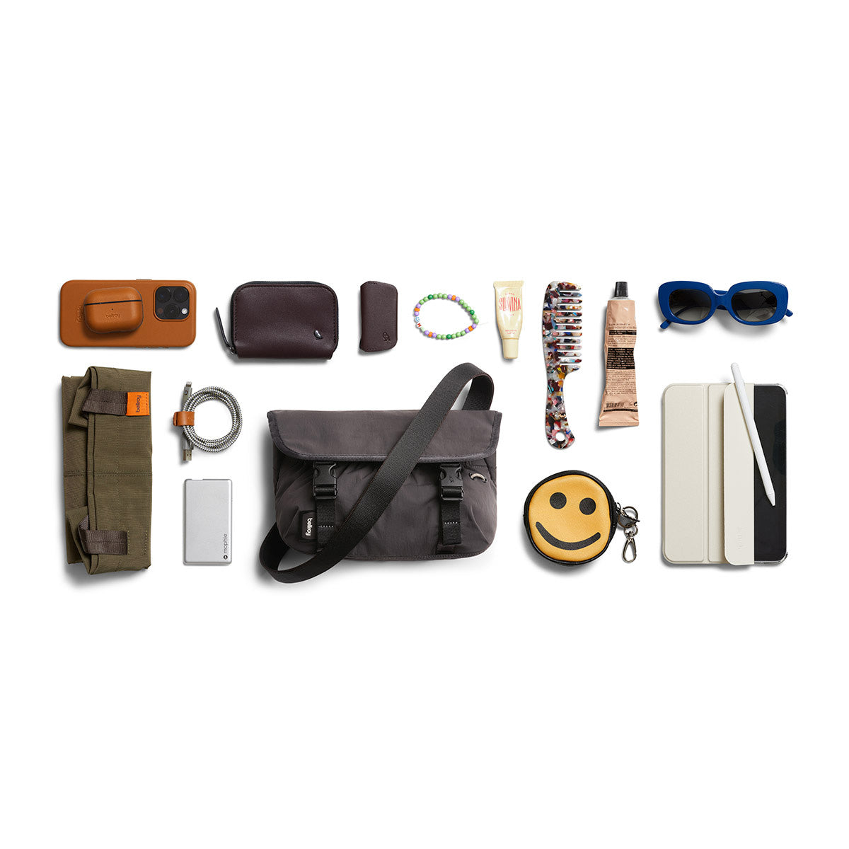 Bellroy Cinch Mini Messenger, Charcoal