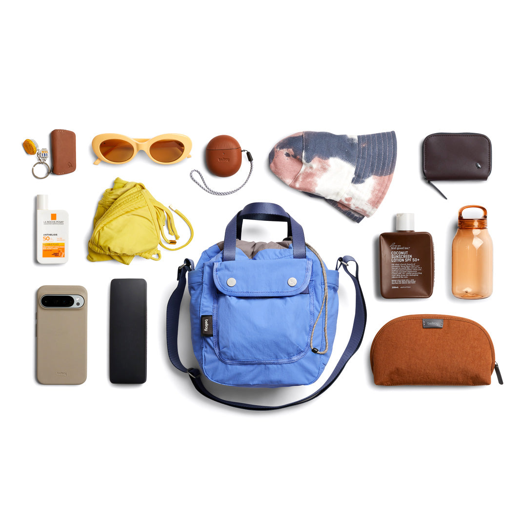 Bellroy Cinch Bucket Bag, Denim Blue