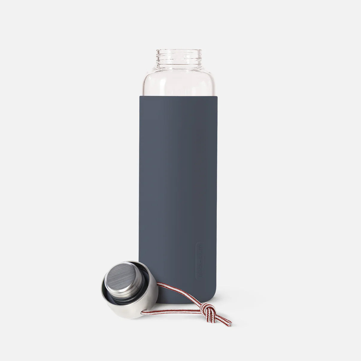 Black + Blum Glass Water Bottle 600ml, Slate