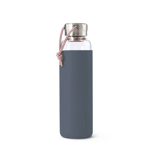 Black + Blum Glass Water Bottle 600ml, Slate