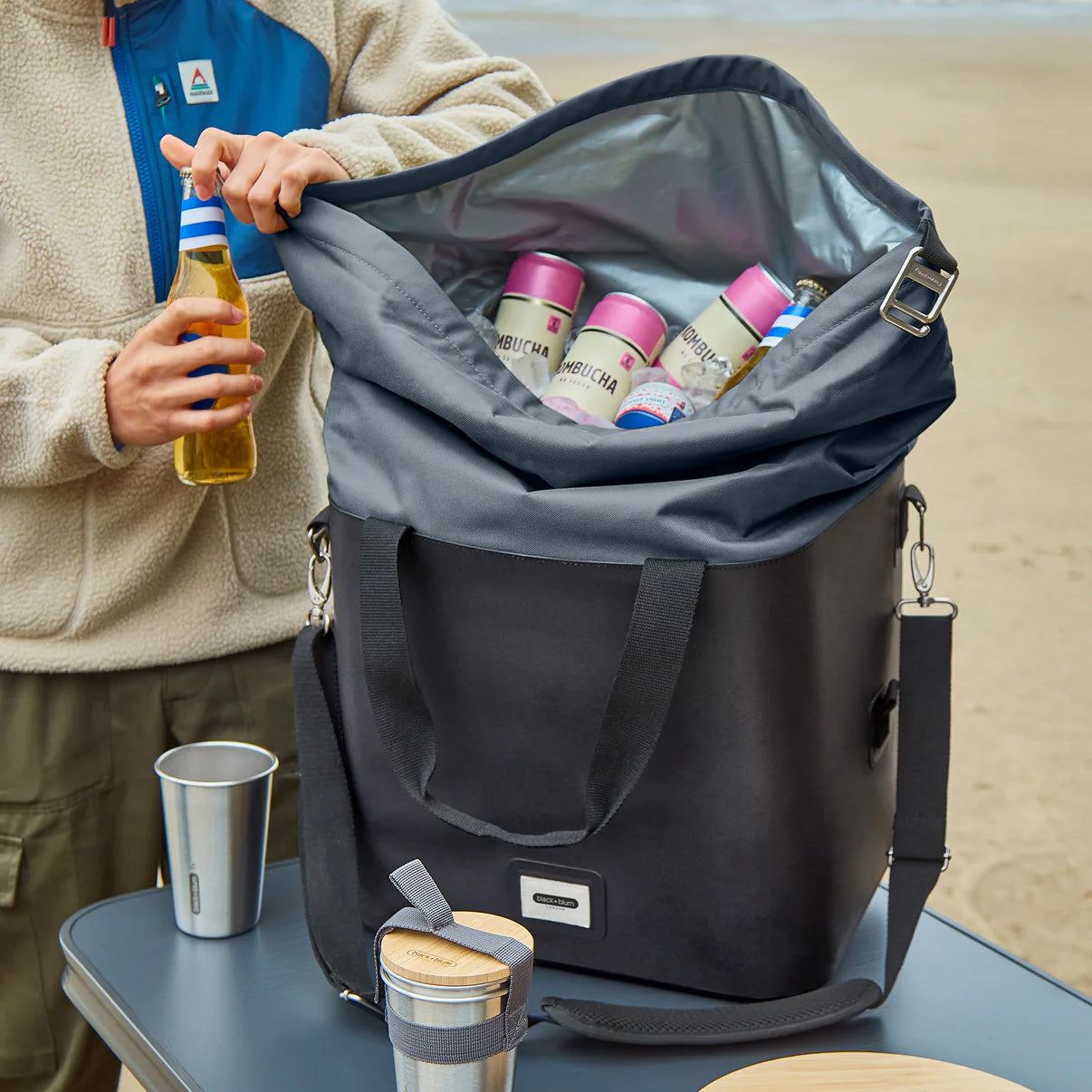 Black + Blum Insulated Cooler Bag 25L, Moss