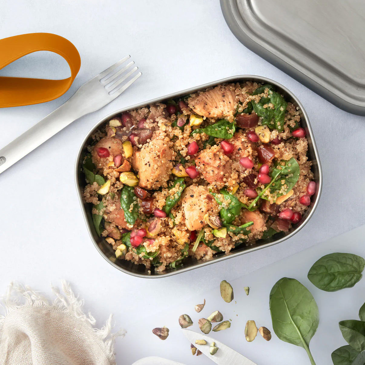 Black + Blum Stainless Steel Lunch Box Large, Orange