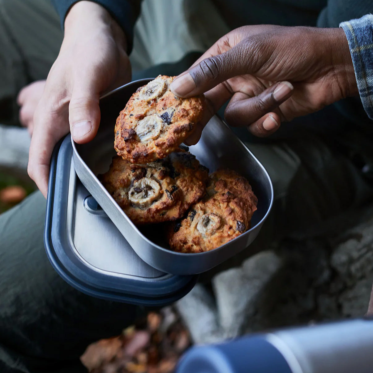 Black + Blum Stainless Steel Lunch Box Regular, Olive