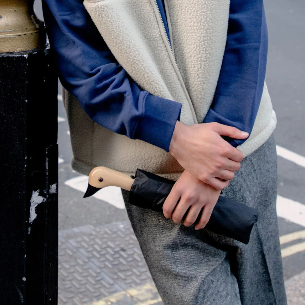 Original Duckhead Compact Umbrella, Black