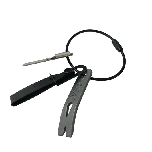 CountyComm A&P Key Ring, 12 Inch Black - Poly-Nylon Reinforced