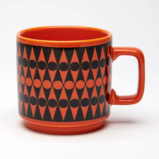 Magpie x Hornsea Mug, Backgammon Orange