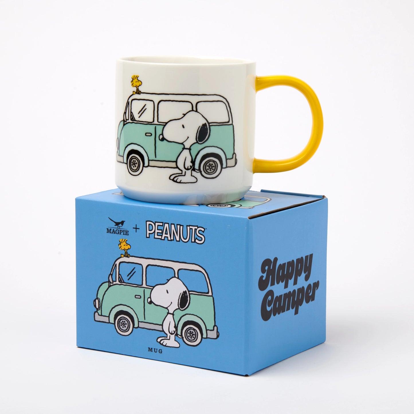 Magpie Peanuts Mug, Happy Camper
