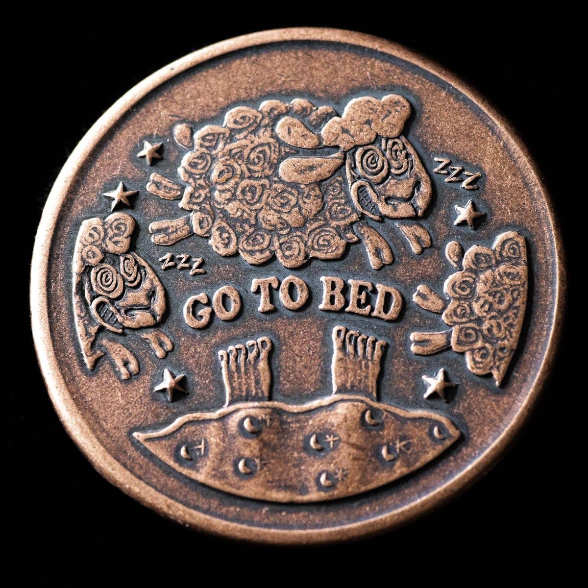 Shire Post Mint One More Episode / Go to Bed Decision Maker Coin