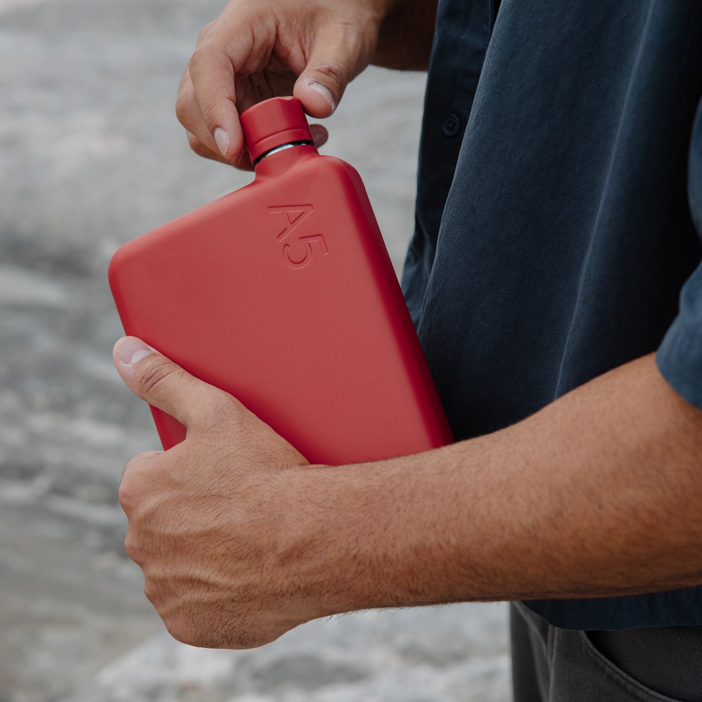 Memobottle™ A5 Stainless Steel 1080ml, Red Maple