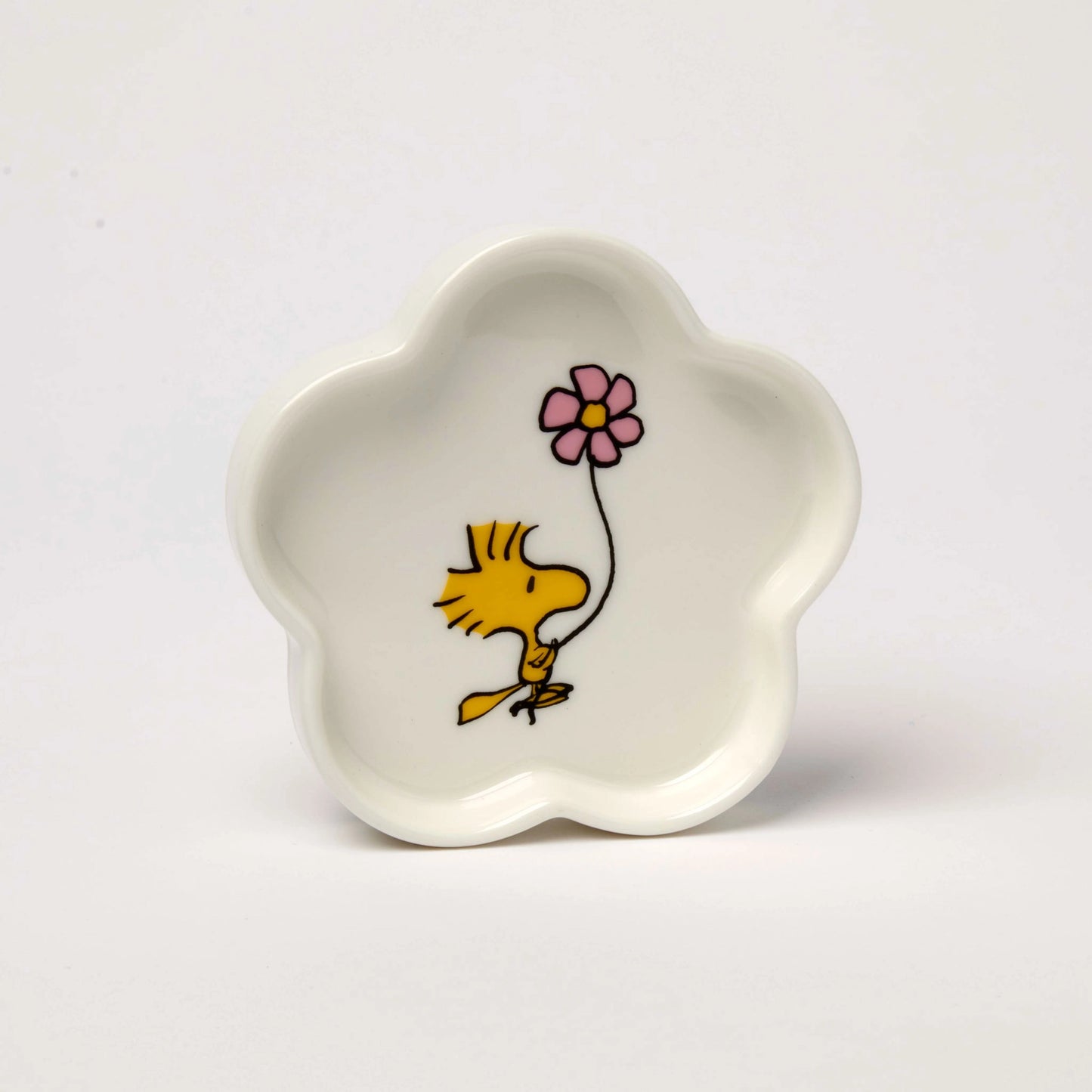 Magpie Peanuts Flower Shaped Trinket Dish, Woodstock