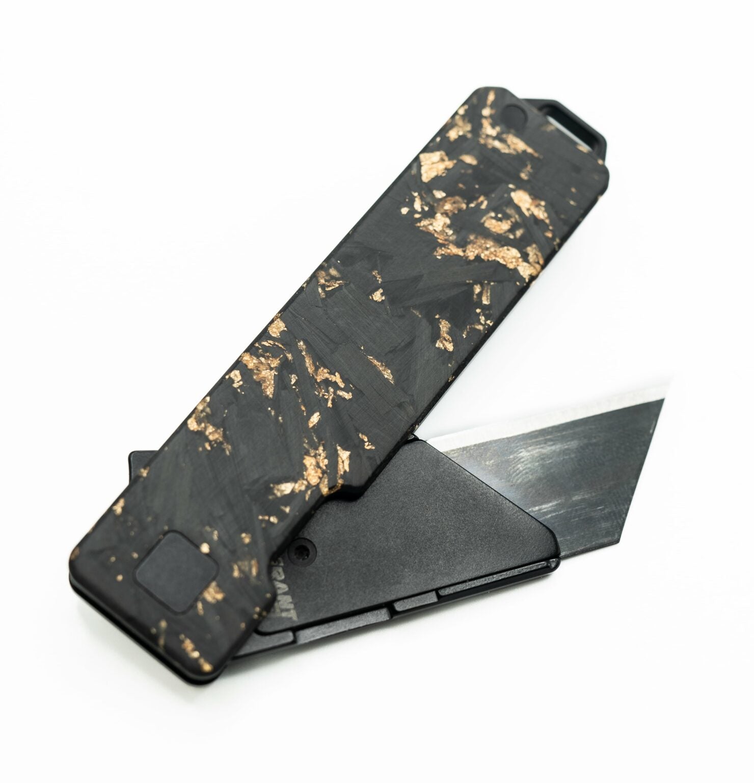 Exceed Designs TiRant RAZOR V3 Utility Knife, (Jet-Black 6AL-4V Titani ...