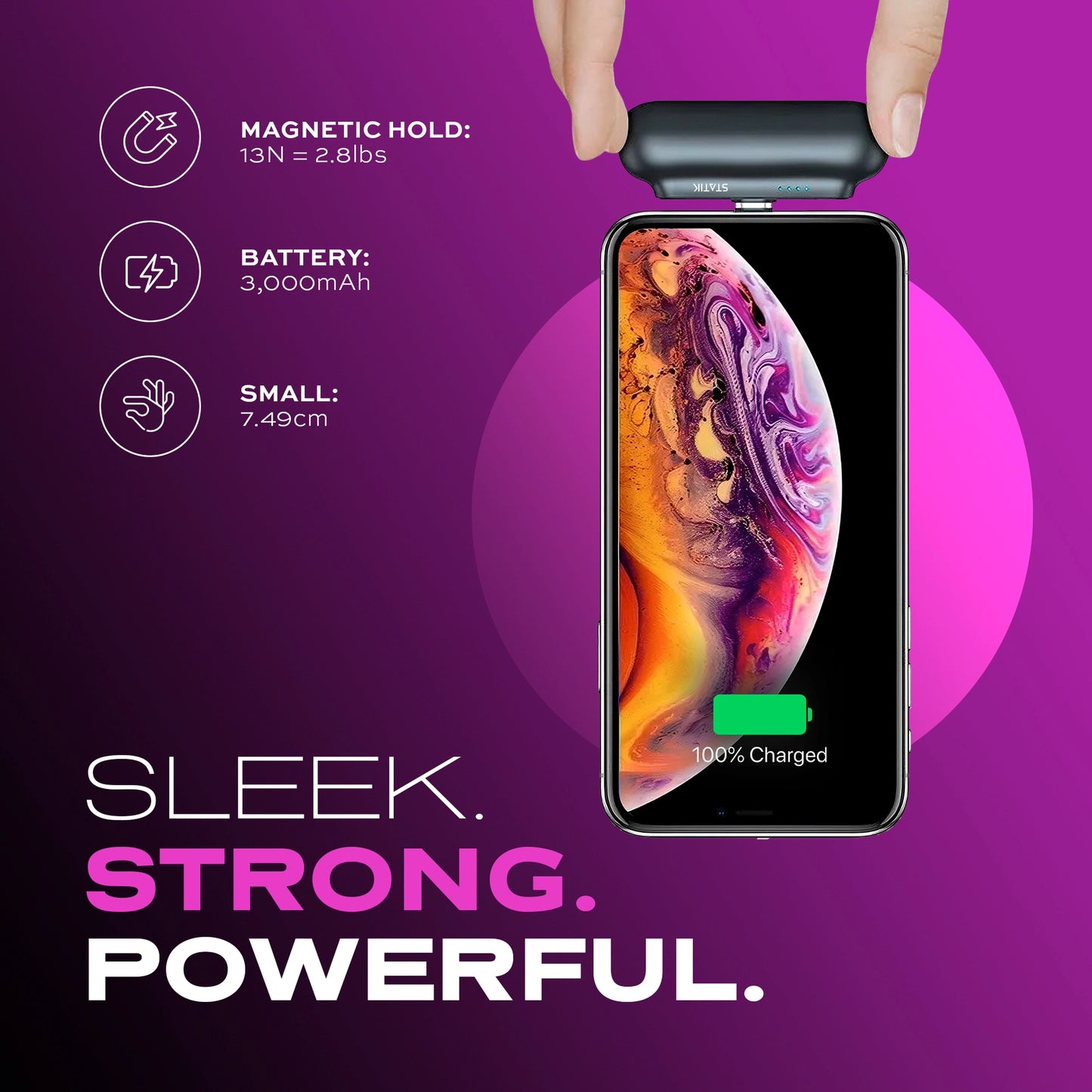 Statik Snap-N-Charge Universal Power Bank