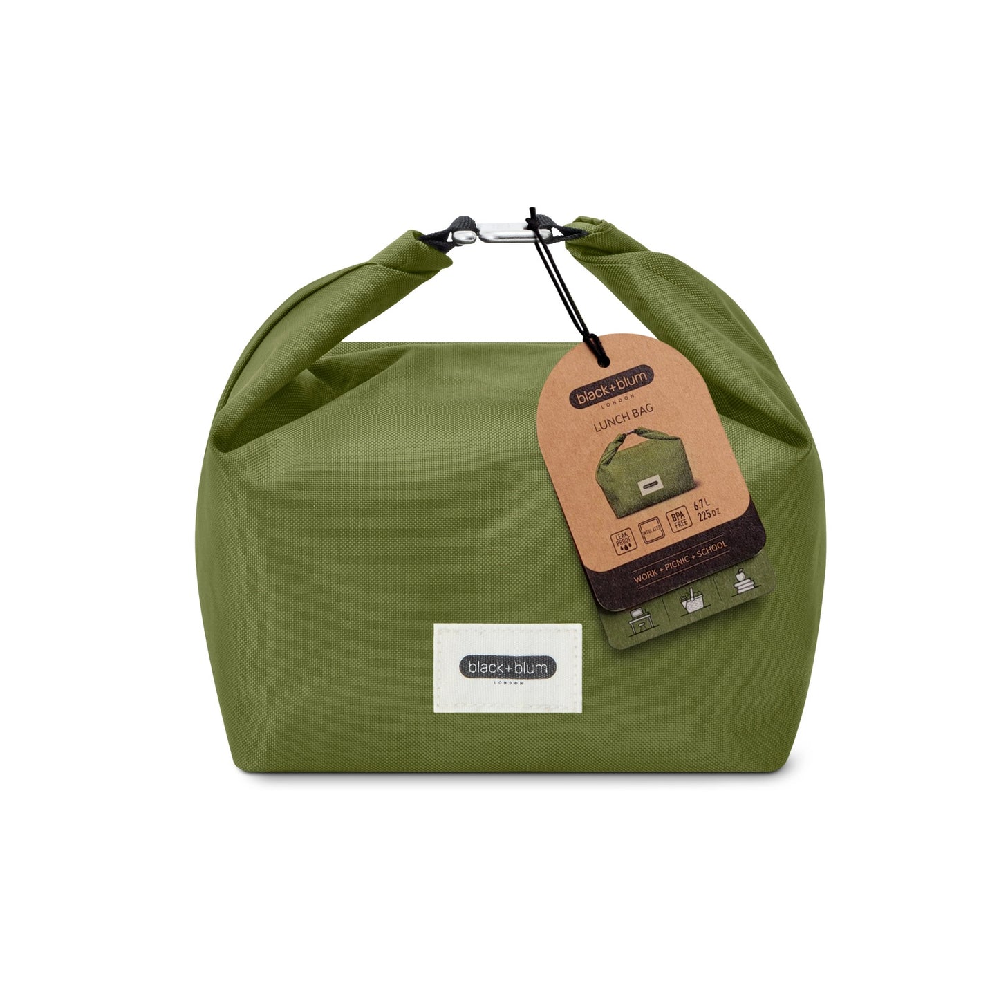 Black + Blum Insulated Lunch Bag 6.7L, Moss