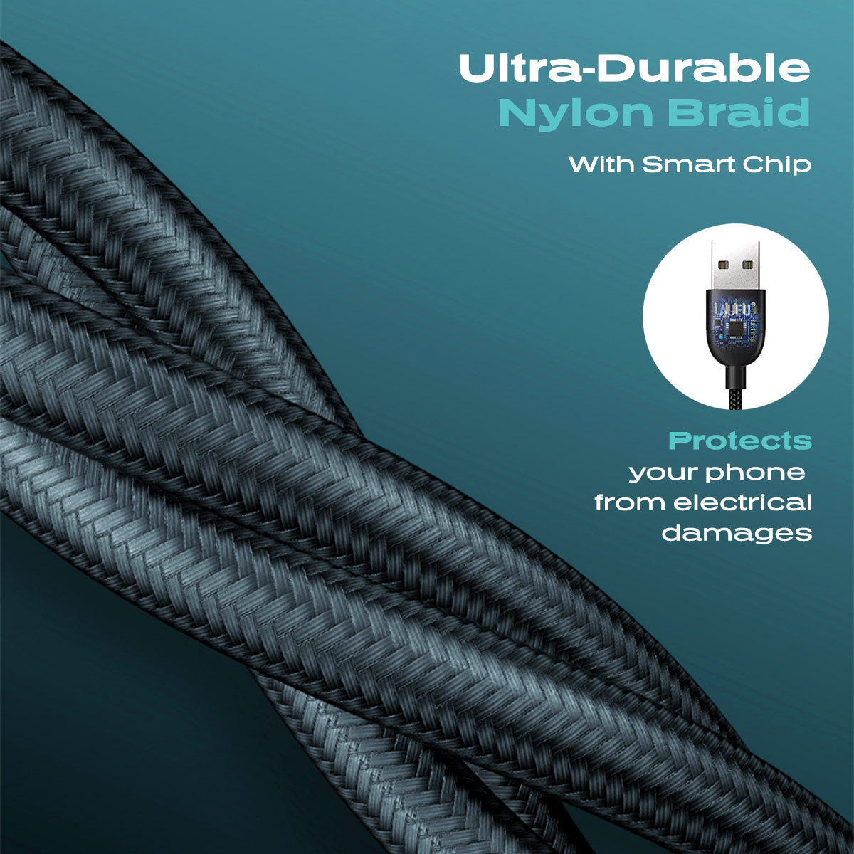 Statik® 360 2.0 Universal Charge Cable, 6 FT/2 M