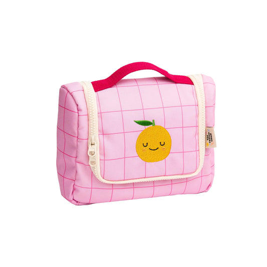 The Cotton Cloud Toiletry Bag, Mandy Mandarin