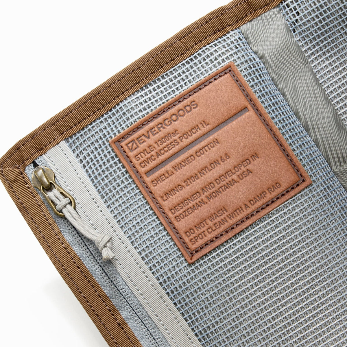 EVERGOODS Civic Access Pouch 1L, Waxed Tan, bilde 6