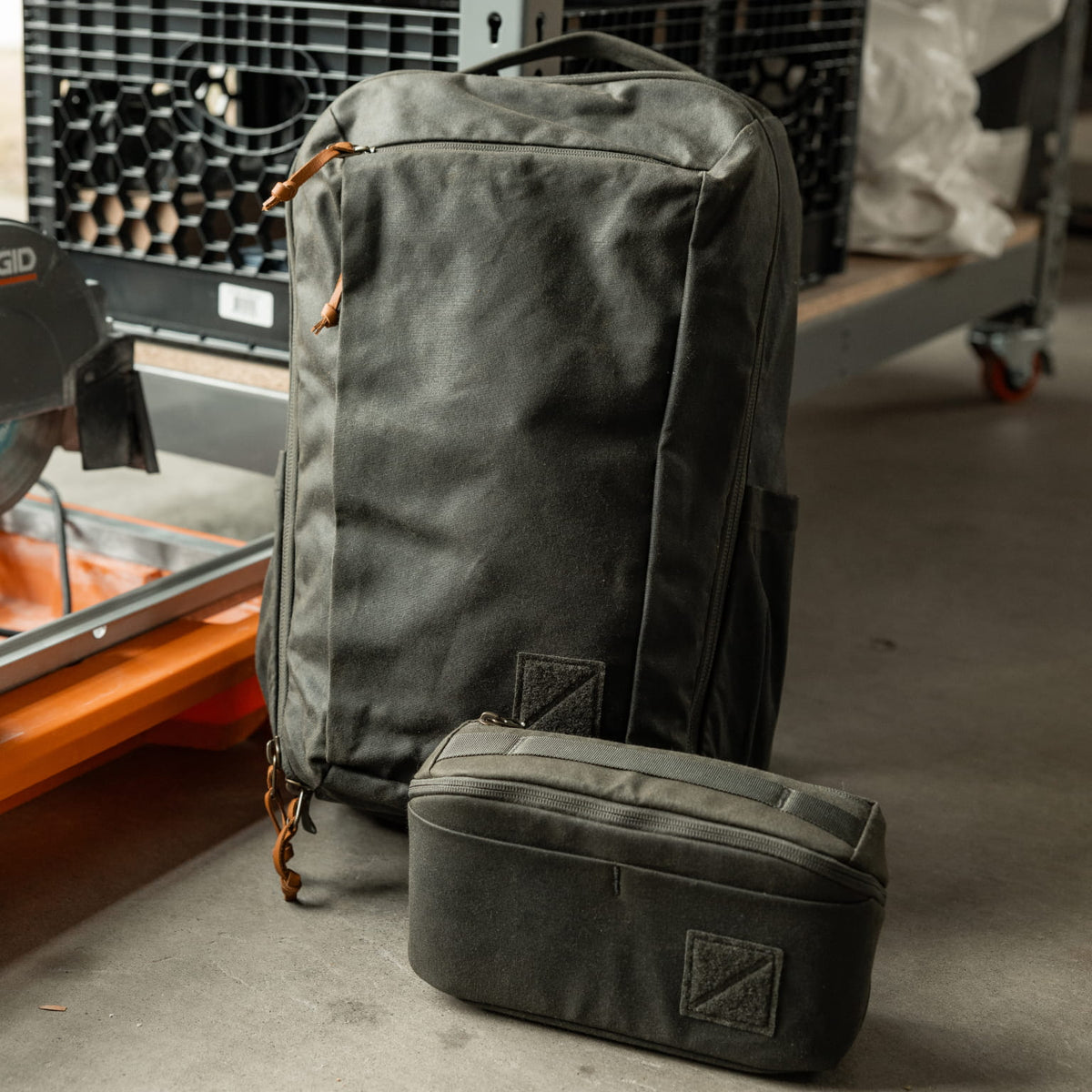 EVERGOODS Civic Travel Bag 26L, Waxed Olive, bilde 8