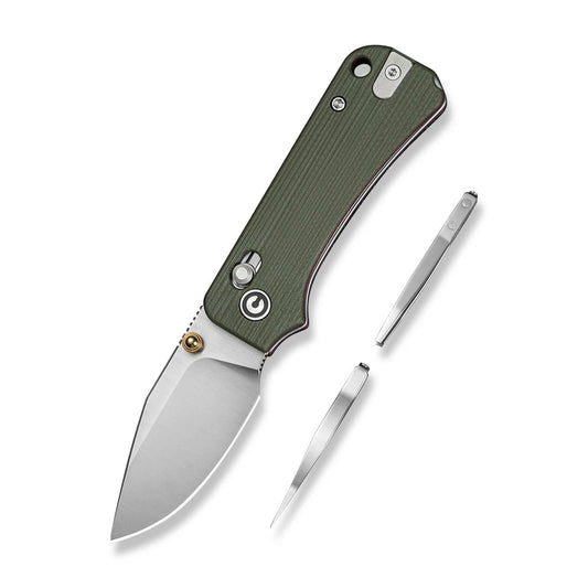 Civivi Baby Banter 2 - TG, Milled Green / Red G10 / Satin
