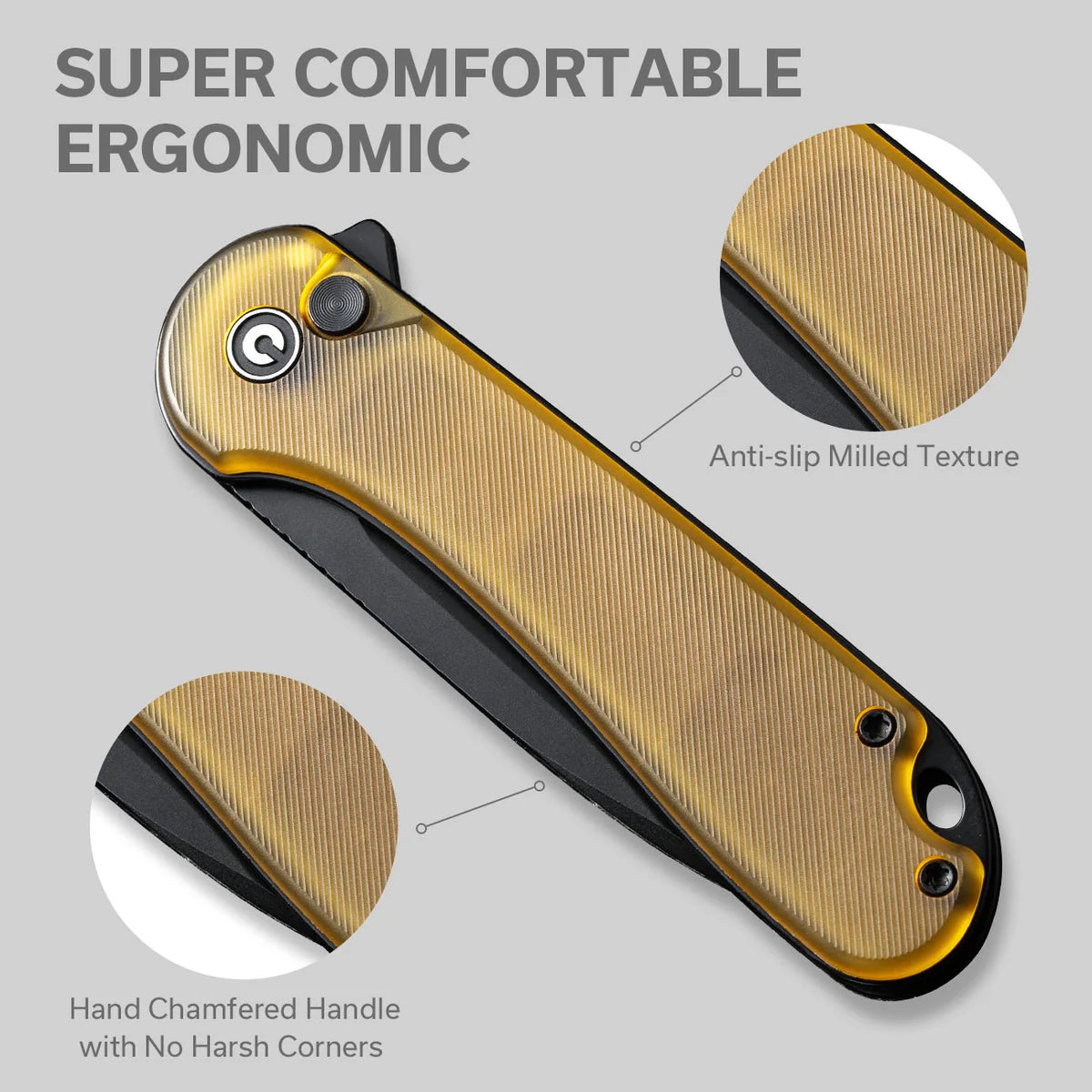 Civivi Button Lock Elementum II, Bead Blasted Ultem