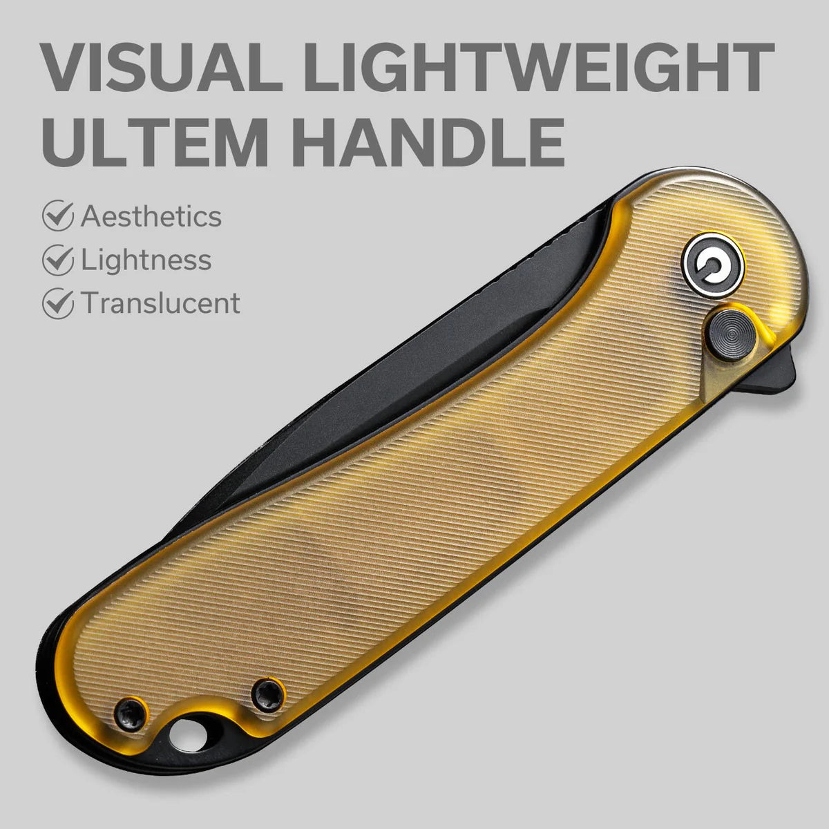 Civivi Button Lock Elementum II, Bead Blasted Ultem